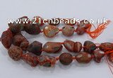 CNG3055 25*30mm - 30*40mm nuggets agate gemstone beads