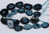 CNG3134 15.5 inches 30*35mm - 35*45mm freeform druzy agate beads
