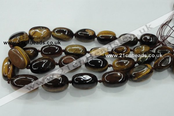CNG353 15.5 inches 15*20mm - 20*35mm nuggets tiger eye beads