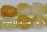 CNG3531 15.5 inches 12*16mm - 13*18mm faceted nuggets citrine beads