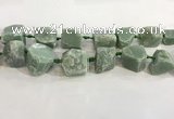 CNG3565 18*20mm - 25*30mm nuggets rough green aventurine beads