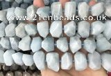 CNG3602 15.5 inches 13*20mm - 15*24mm faceted nuggets aquamarine beads