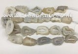 CNG3635 15.5 inches 22*30mm - 30*40mm freeform druzy agate beads