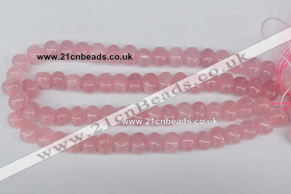 CNG41 15.5 inches 11*15mm nuggets rose quartz gemstone beads