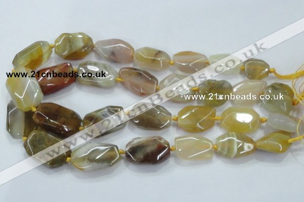 CNG468 15.5 inches 15*20mm - 20*32mm nuggets agate beads