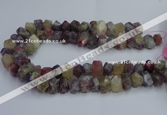 CNG5627 15.5 inches 10*14mm - 13*18mm faceted nuggets tourmaline beads