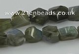 CNG5753 15.5 inches 10*12mm - 12*16mm faceted nuggets labradorite beads