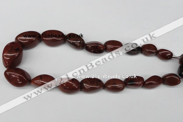 CNG58 15.5 inches 12*18mm - 20*35mm nuggets brecciated jasper beads