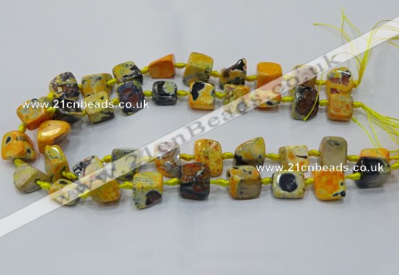 CNG6001 15.5 inches 12*16mm - 15*18mm nuggets agate beads