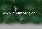 CNG6176 15.5 inches 10mm faceted nuggets green aventurine beads