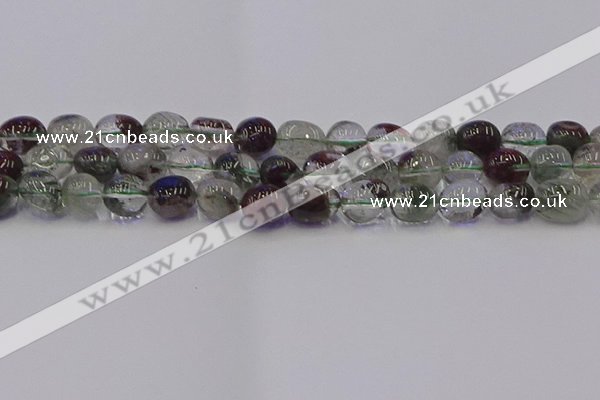 CNG6911 15.5 inches 8*12mm - 10*14mm nuggets green phantom quartz beads