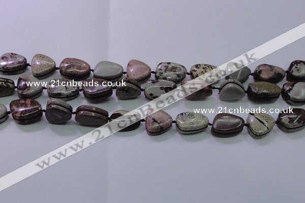 CNG698 15.5 inches 13*18mm - 15*16mm freeform artistic jasper beads