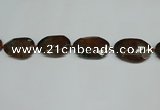 CNG7106 15.5 inches 25*35mm - 35*45mm faceted freeform Indian agate beads