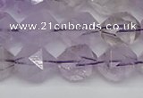 CNG7218 15.5 inches 12mm faceted nuggets amethyst beads wholesale