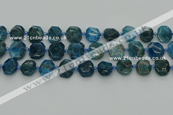 CNG7457 15.5 inches 12*16mm - 15*20mm faceted freeform apatite beads
