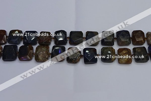 CNG7482 15.5 inches 18*25mm - 20*28mm faceted freeform pietersite beads