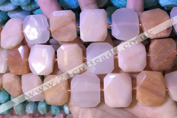 CNG7566 18*25mm - 20*28mm faceted freeform opal gemstone beads