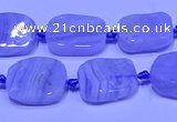 CNG7611 15.5 inches 10*14mm - 12*16mm freeform blue lace agate beads