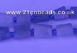 CNG7632 15.5 inches 5*6mm - 8*10mm nuggets aquamarine beads
