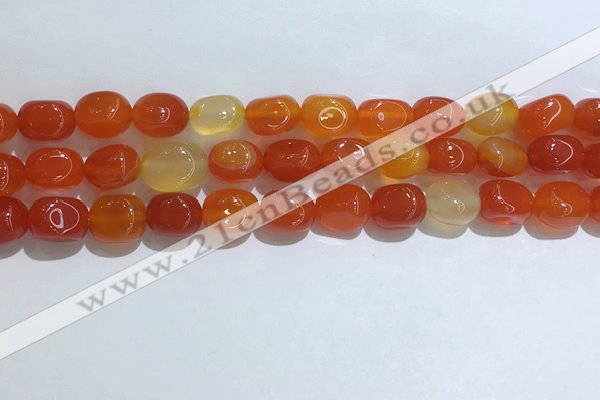 CNG8118 15.5 inches 8*12mm nuggets agate beads wholesale