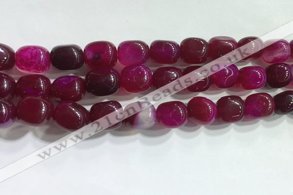 CNG8153 15.5 inches 10*14mm nuggets agate beads wholesale