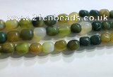 CNG8157 15.5 inches 10*14mm nuggets agate beads wholesale