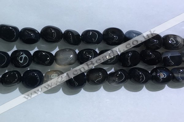 CNG8161 15.5 inches 10*14mm nuggets agate beads wholesale