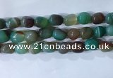 CNG8192 15.5 inches 10*14mm nuggets striped agate beads wholesale