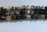 CNG8196 15.5 inches 10*14mm nuggets striped agate beads wholesale