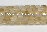 CNG8850 15.5 inches 8*12mm - 10*16mm nuggets matte citrine beads