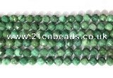 CNG9098 15.5 inches 8mm faceted nuggets African jade beads
