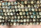 CNI401 15.5 inches 6mm round blue impression jasper beads