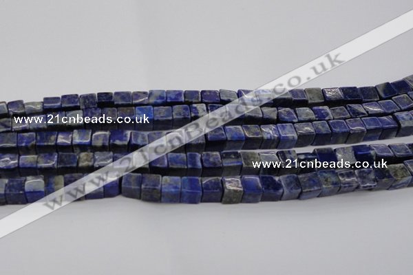 CNL1100 15.5 inches 6*6mm cube lapis lazuli gemstone beads