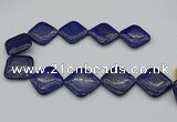 CNL1163 15.5 inches 35*35mm diamond lapis lazuli beads wholesale