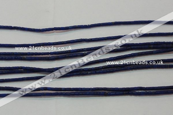 CNL1202 15.5 inches 0.8*1mm tube natural lapis lazuli beads