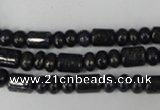 CNL434 15.5 inches 4*6mm rondelle & 6*9mm tube natural lapis lazuli beads