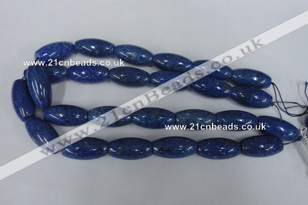 CNL445 15.5 inches 15*30mm rice natural lapis lazuli gemstone beads