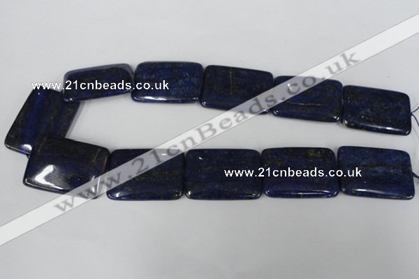 CNL538 15.5 inches 25*35mm rectangle natural lapis lazuli gemstone beads