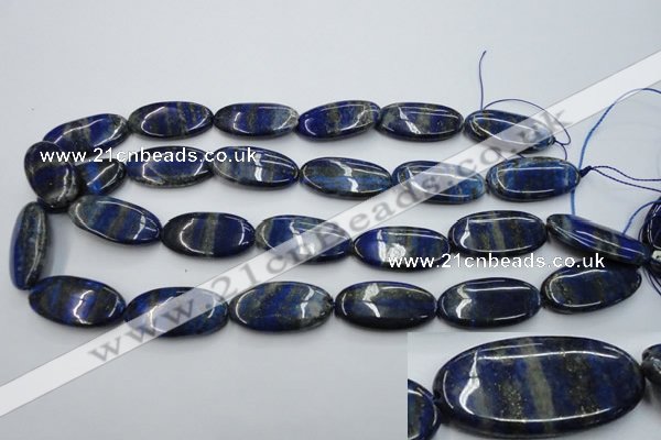 CNL755 15.5 inches 15*30mm oval natural lapis lazuli gemstone beads