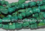 CNT234 15.5 inches 6*9mm bone natural turquoise beads wholesale