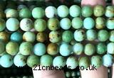 CNT582 15 inches 8mm round natural Mongolian turquoise beads