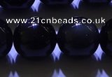 COB707 15.5 inches 18mm round ice black obsidian beads wholesale