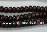 COJ10 15.5 inches 5*8mm rondelle blood jasper gemstone beads