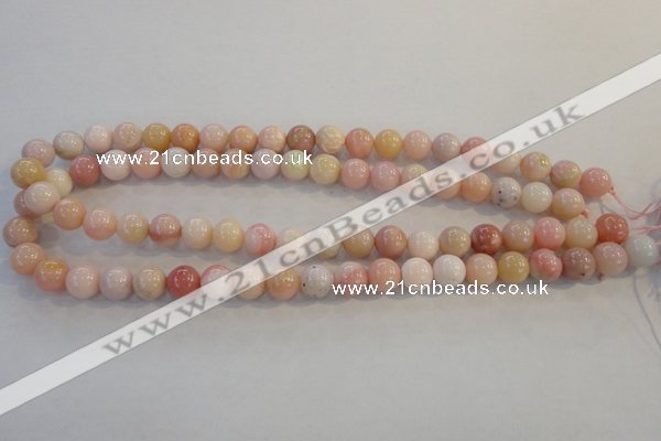 COP1062 15.5 inches 10mm round natural pink opal gemstone beads