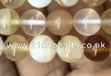 COP1457 15.5 inches 8mm round yellow opal gemstone beads