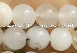 COP1584 15.5 inches 6mm round white opal gemstone beads