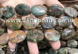 COP1655 15.5 inches 18*25mm oval green opal gemstone beads
