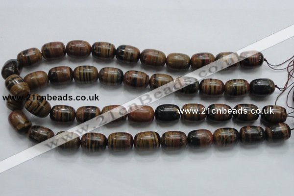 COP208 15.5 inches 13*18mm egg-shaped natural brown opal gemstone beads