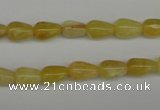 COP337 15.5 inches 6*9mm teardrop yellow opal gemstone beads