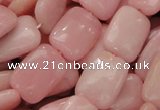 COP427 15.5 inches 13*18mm rectangle Chinese pink opal gemstone beads